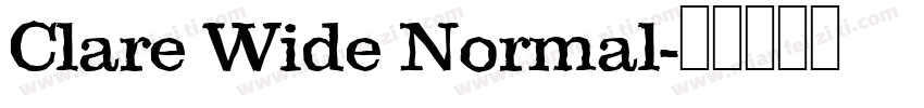 Clare Wide Normal字体转换